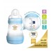 MAM ขวดนมป้องกันโคลิค ขนาด 5.5oz พร้อม ( level 1) แพ็ค 2 ชิ้น - Blue 